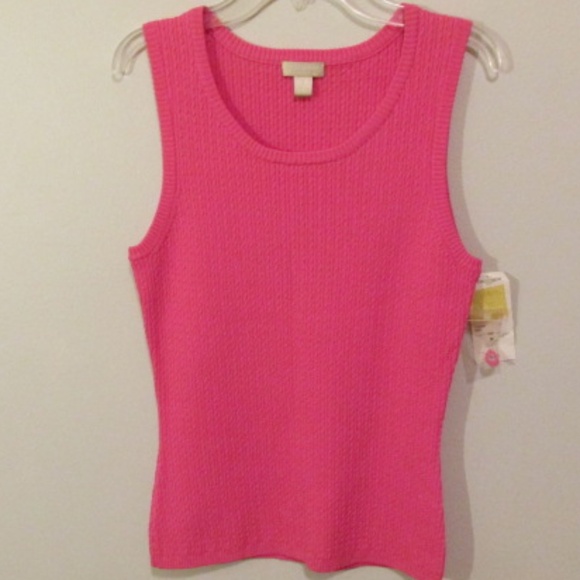 Nordstrom Sleeveless Pink Stretch Top, NWT, Size M - Picture 1 of 5